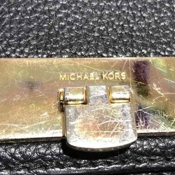 Michael Kors Designer MK Callir Black Top Handle Crossbody - Picture 4 of 6